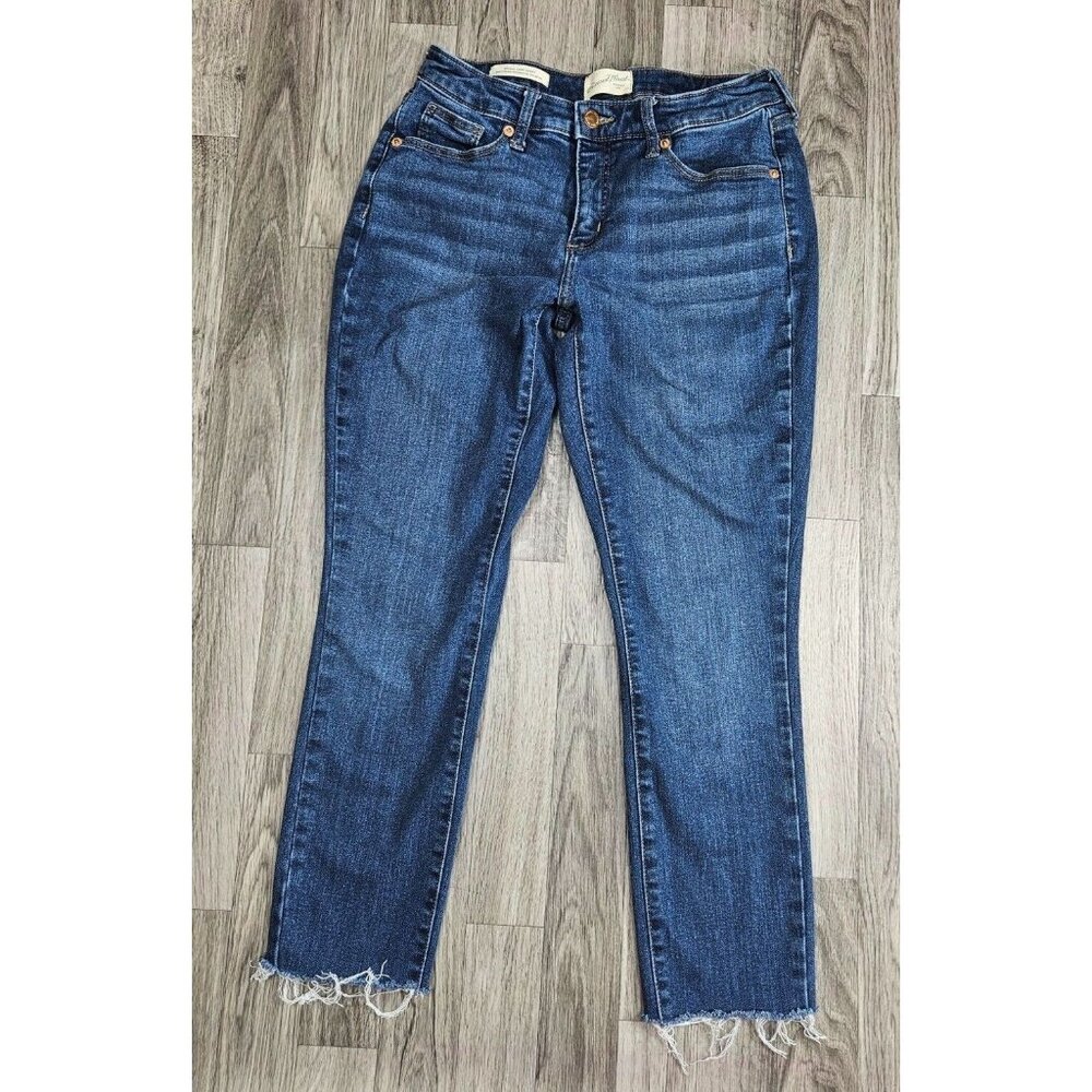 (3/$35)‎ Universal Thread Size 6 / 28 R Mid Rise Curvy Skinny Denim Blue Jeans